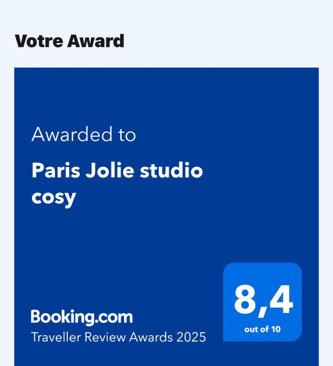 Paris Jolie Studio Cosy 外观 照片
